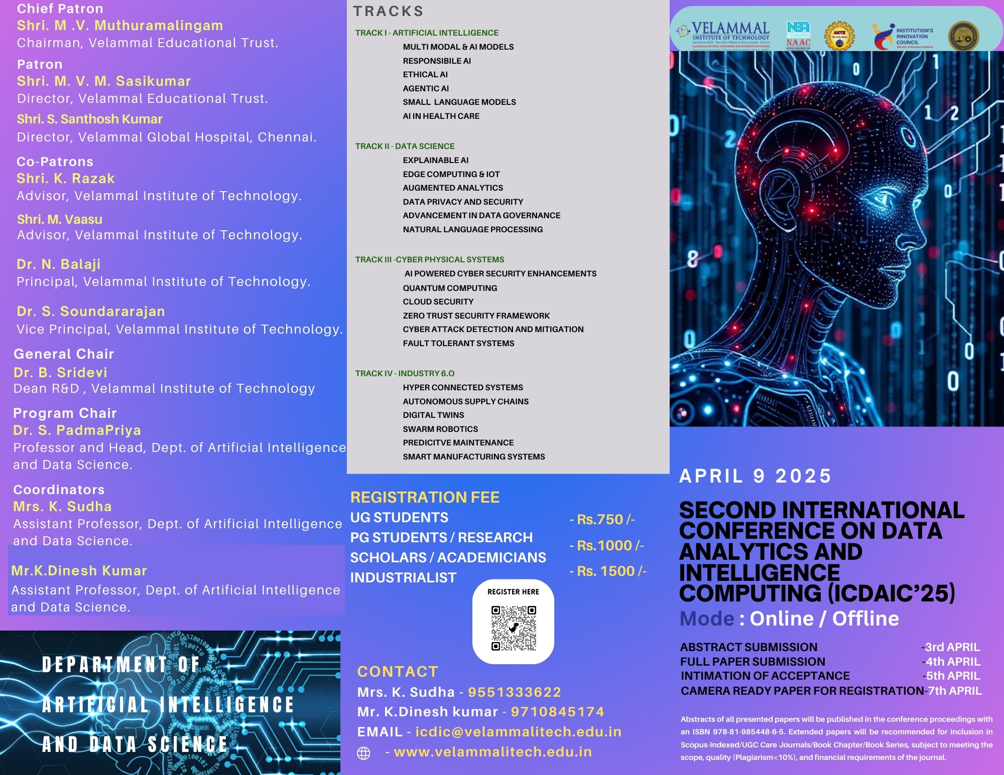 International Conference on Data analytics and intelligence Computing 2025